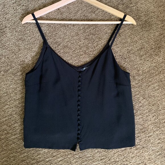 Madewell Silk Button-Down Cami Top - Picture 1 of 4